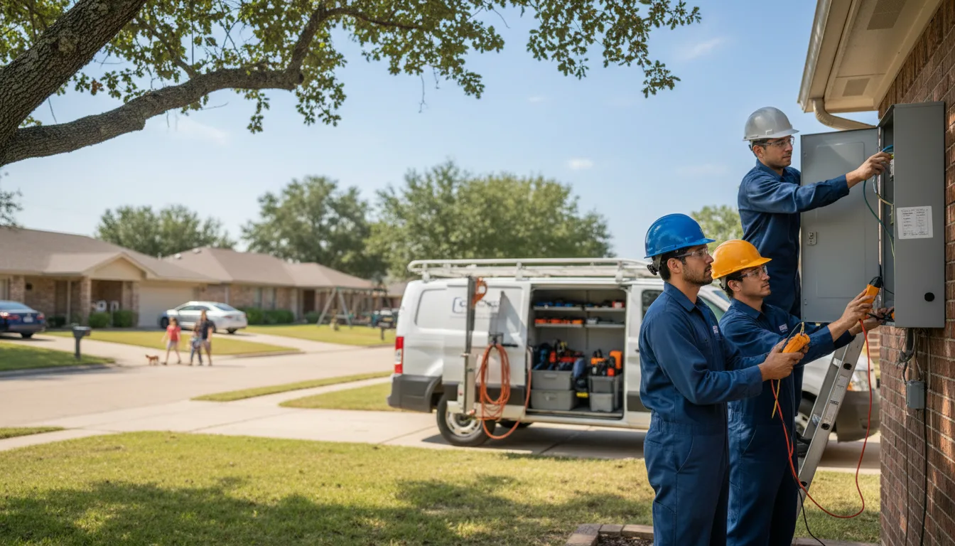 Certified electrician providing emergency electrical services in New Hampton, IA
